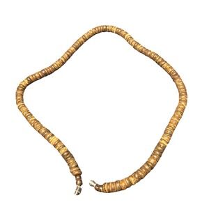Wooden bead necklace